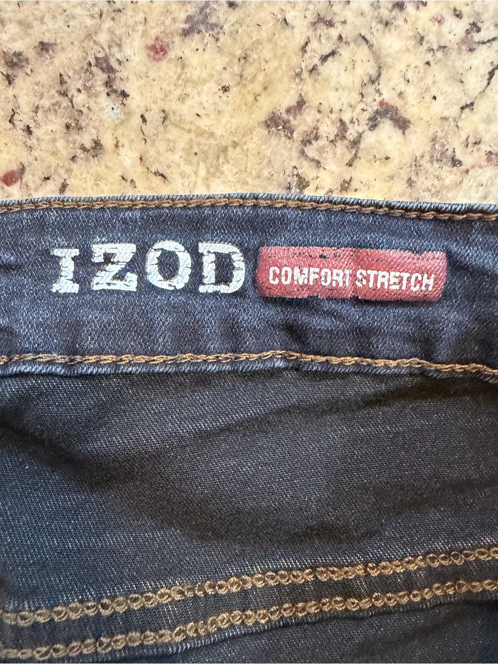 Izod Men's Indigo Straight Leg Jeans - Picture 5 of 8